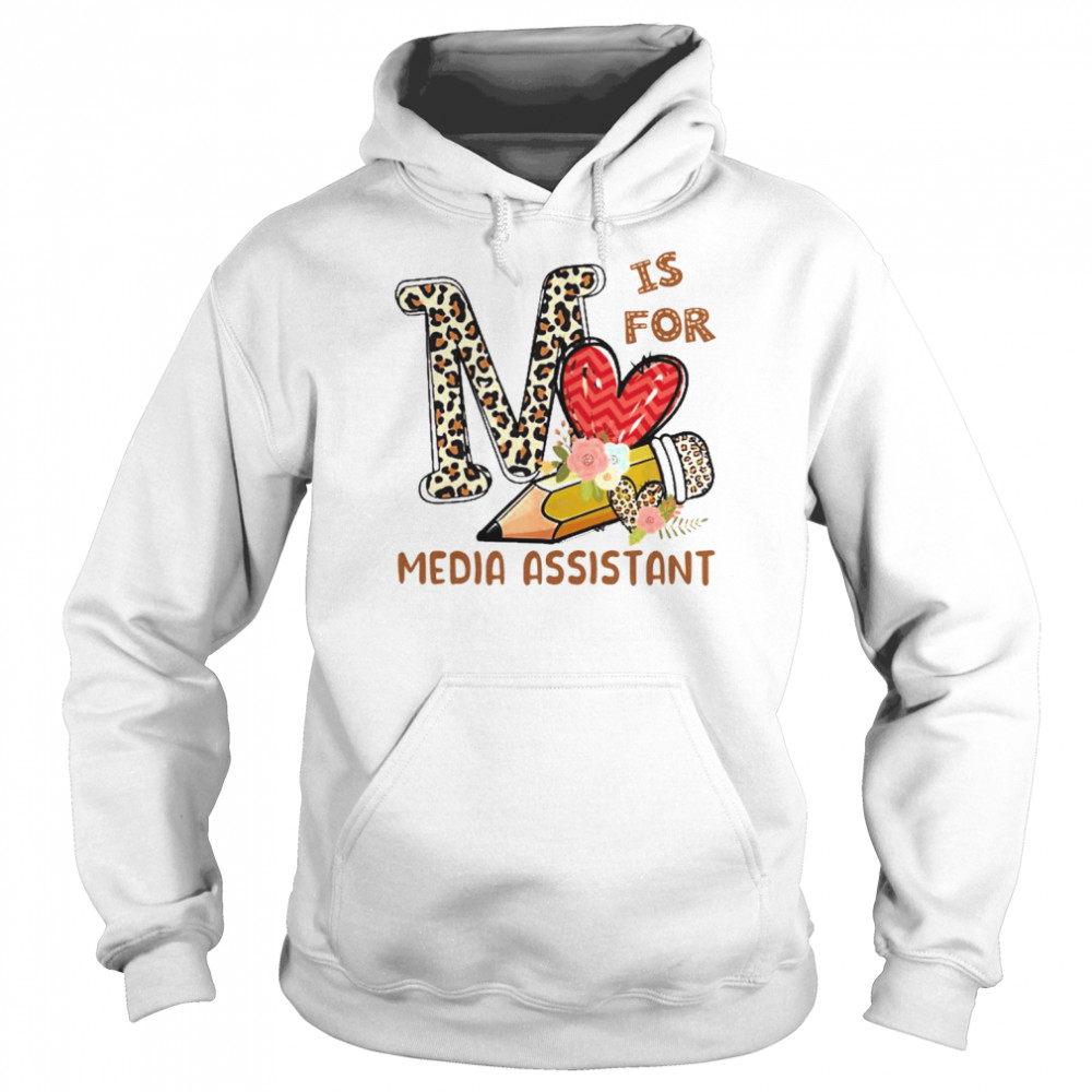 Leopard Flowers Is For Media Assistant Shirt Unisex Hoodie