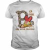 Leopard Flowers Is For Pals Special Education Shirt Classic Men's T-shirt