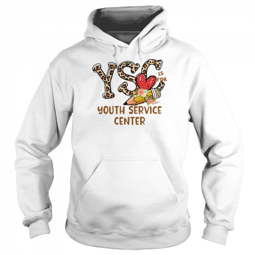 Leopard Flowers Is For Youth Service Center Shirt Unisex Hoodie