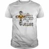 Let Me Tell You About My Jesus Leopard Sunflower Cross Shirt Classic Men's T-shirt