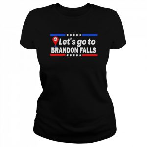 Let’s Go To Brandon Falls Historical Landmark On Map T-Shirt Classic Women's T-shirt