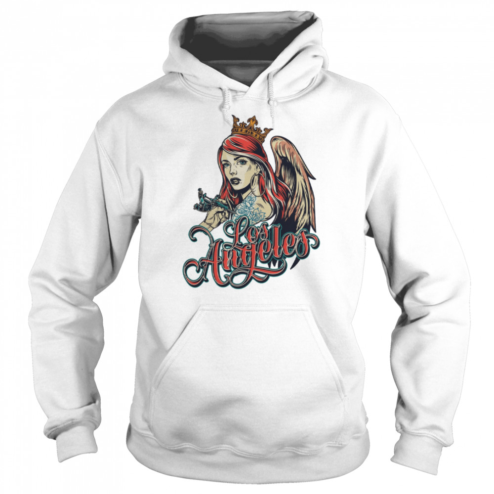 Los Angeles Tattoo Girl Art  Unisex Hoodie