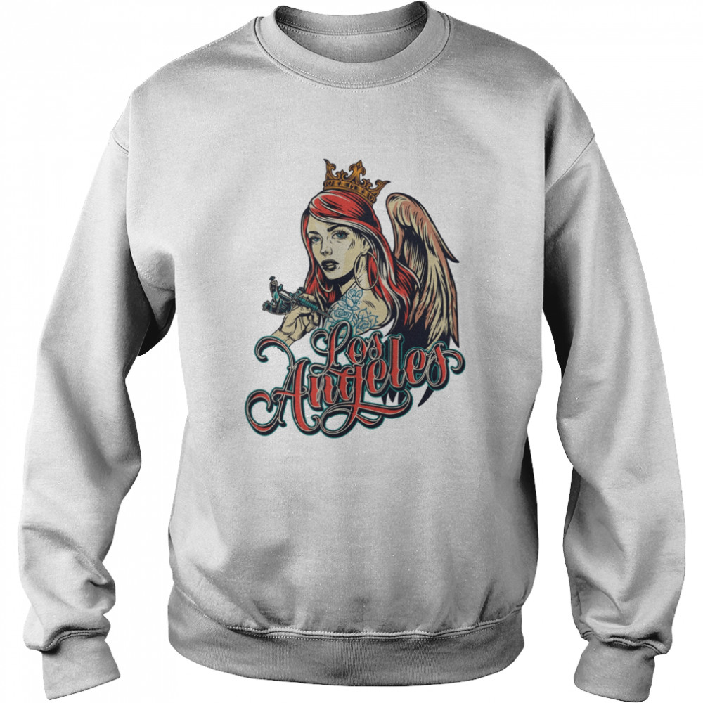 Los Angeles Tattoo Girl Art  Unisex Sweatshirt