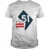 Map Design Dc Statehood  Classic Men's T-shirt