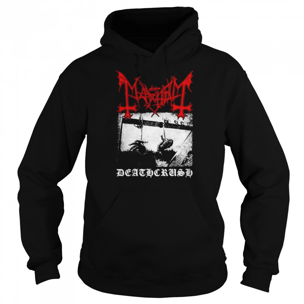 Mayhem deathcrush black metal band  Unisex Hoodie