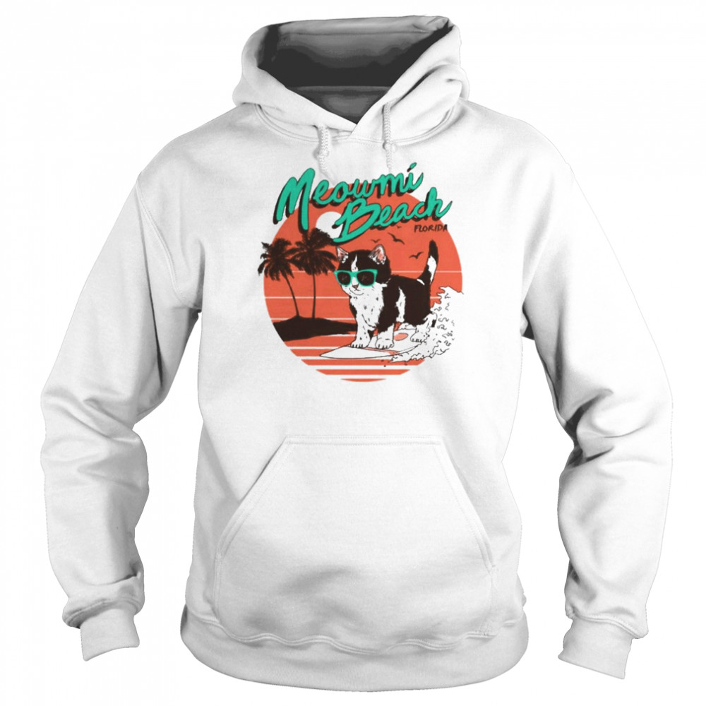 Meowmi Beach Retro Shirt Unisex Hoodie