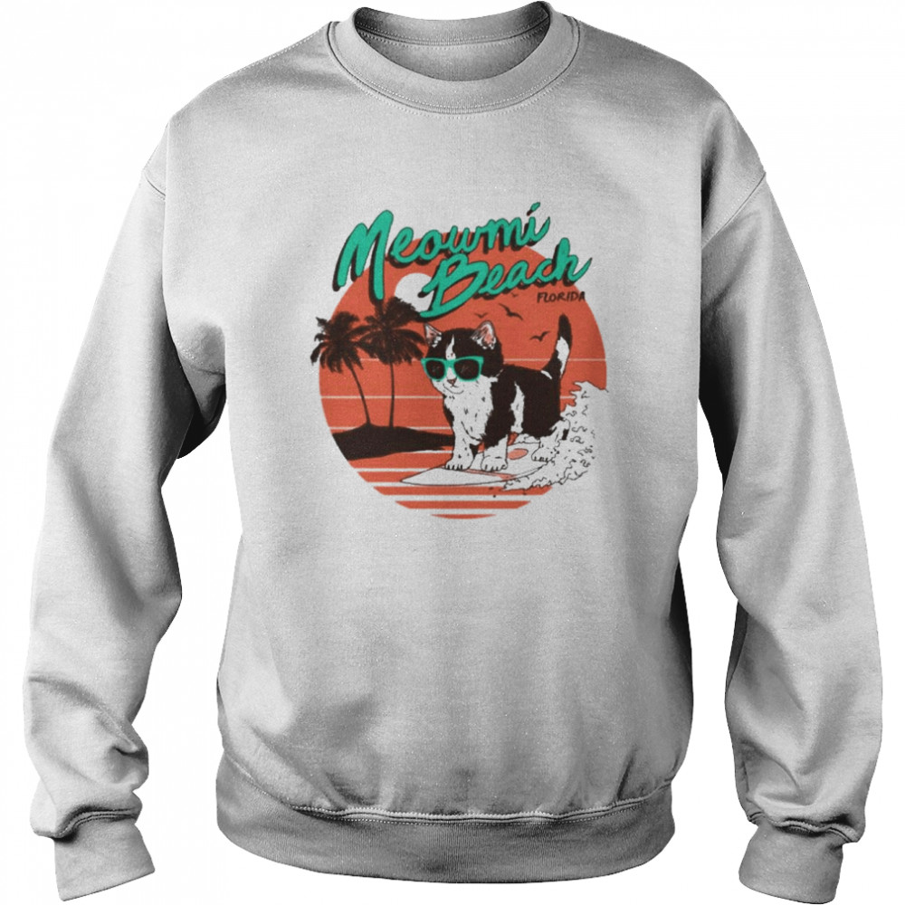 Meowmi Beach Retro Shirt Unisex Sweatshirt