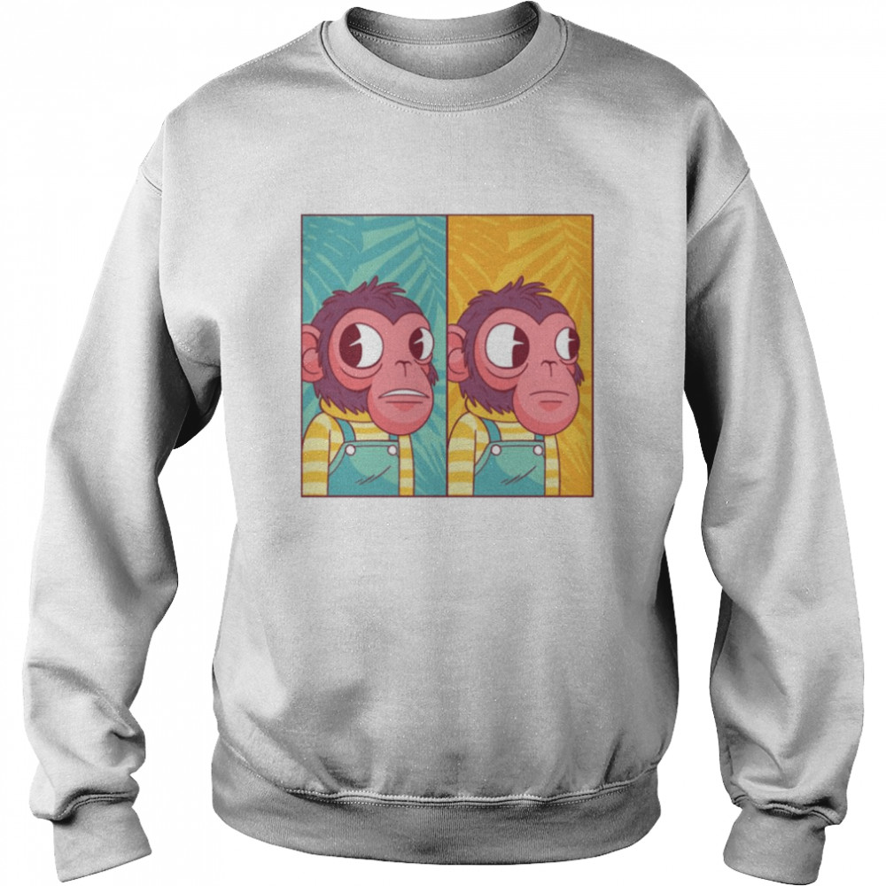 Monkey Meme Premium  Unisex Sweatshirt