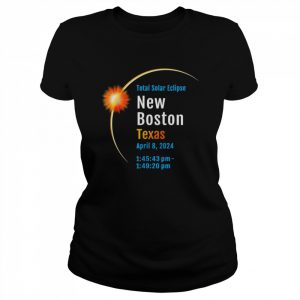 New Boston Texas Total Solar Eclipse 2024 Shirt Classic Women's T-shirt