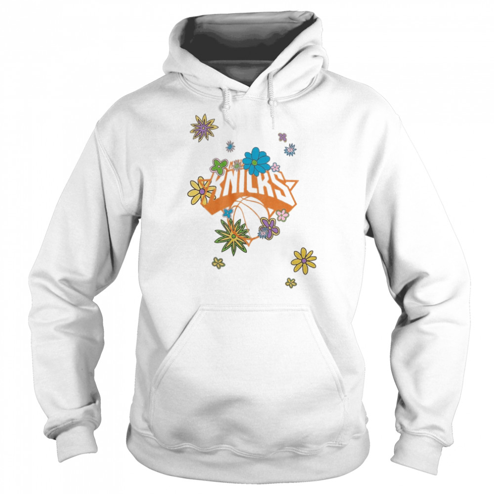 New York Knicks NBA Flower Power Logo Shirt Unisex Hoodie