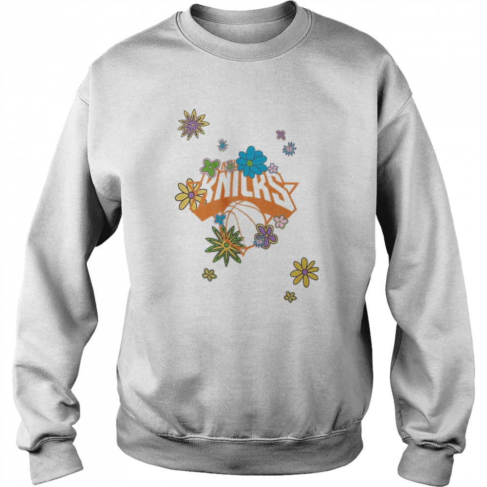 New York Knicks NBA Flower Power Logo Shirt Unisex Sweatshirt