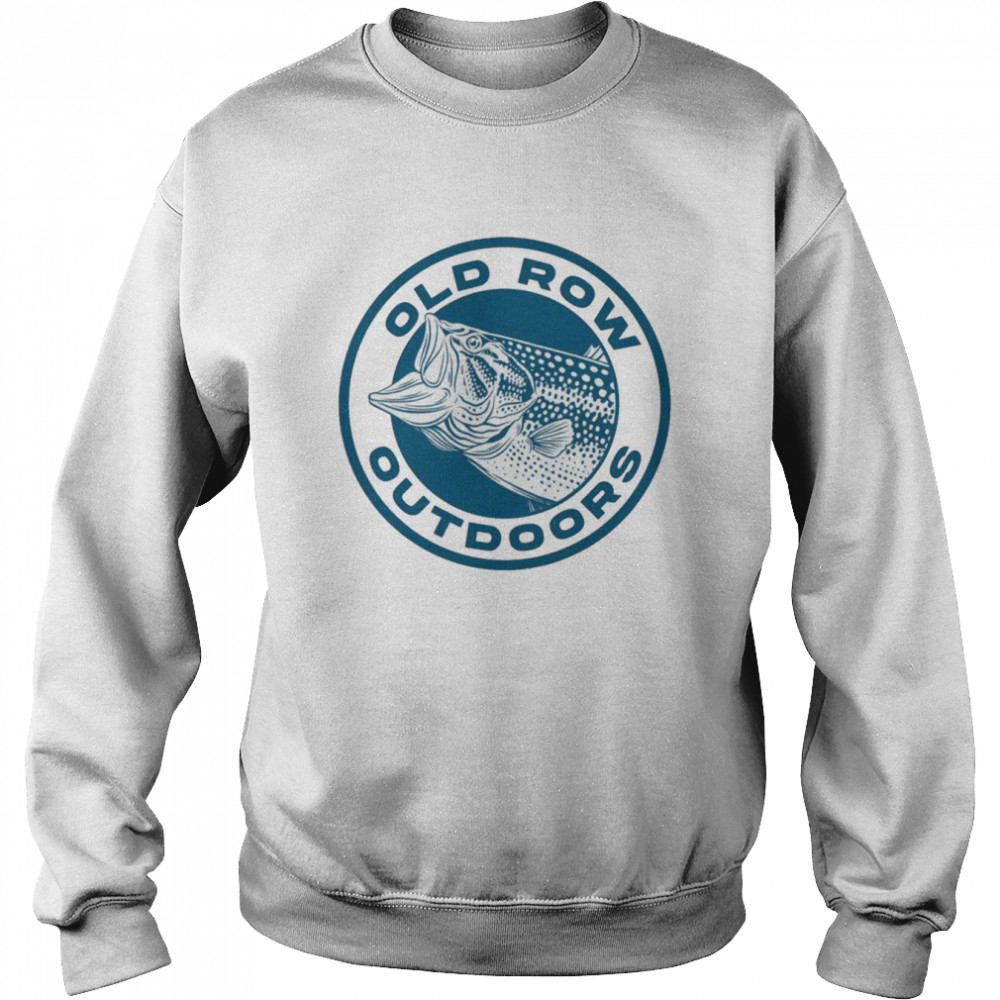 Old row outdoors bass circle  Unisex Sweatshirt