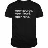 Open source open heart open mind  Classic Men's T-shirt