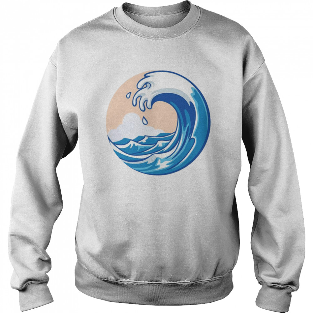 Overnight Waves Colored  Unisex Sweatshirt