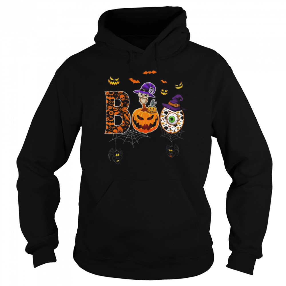 Owl halloween costume boo pumpkin  Unisex Hoodie