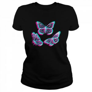 Pastel Goth Aesthetic Butterfly Glitch Shirt Classic Women's T-shirt