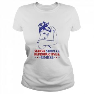 Patriotic USA 4th Of July Stars Stripes Reproductive Right Shirt Classic Women's T-shirt