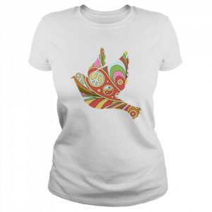 Peace Dove Psychedelic Doodle Art Hippy Zany Brainy Shirt Classic Women's T-shirt