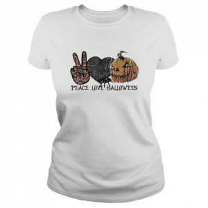 Peace Love Halloween Halloween Shirt Classic Women's T-shirt