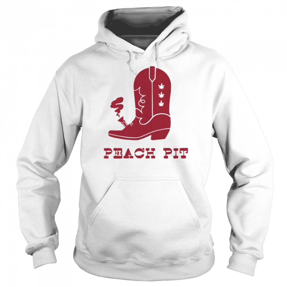 Peach Pit Merch Boot Bong Shirt Unisex Hoodie