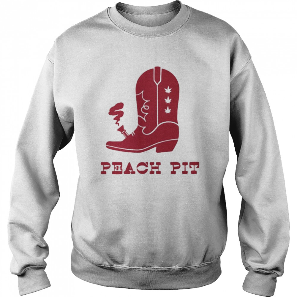 Peach Pit Merch Boot Bong Shirt Unisex Sweatshirt