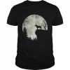 Pit bull And Moon Halloween Shirt Classic Men's T-shirt