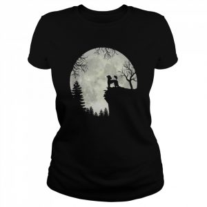 Poodle And Moon Halloween Shirt Classic Women's T-shirt