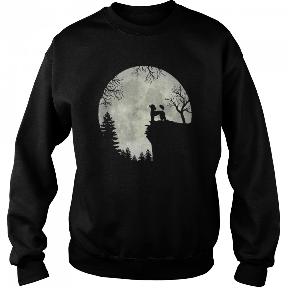 Poodle And Moon Halloween Shirt Unisex Sweatshirt