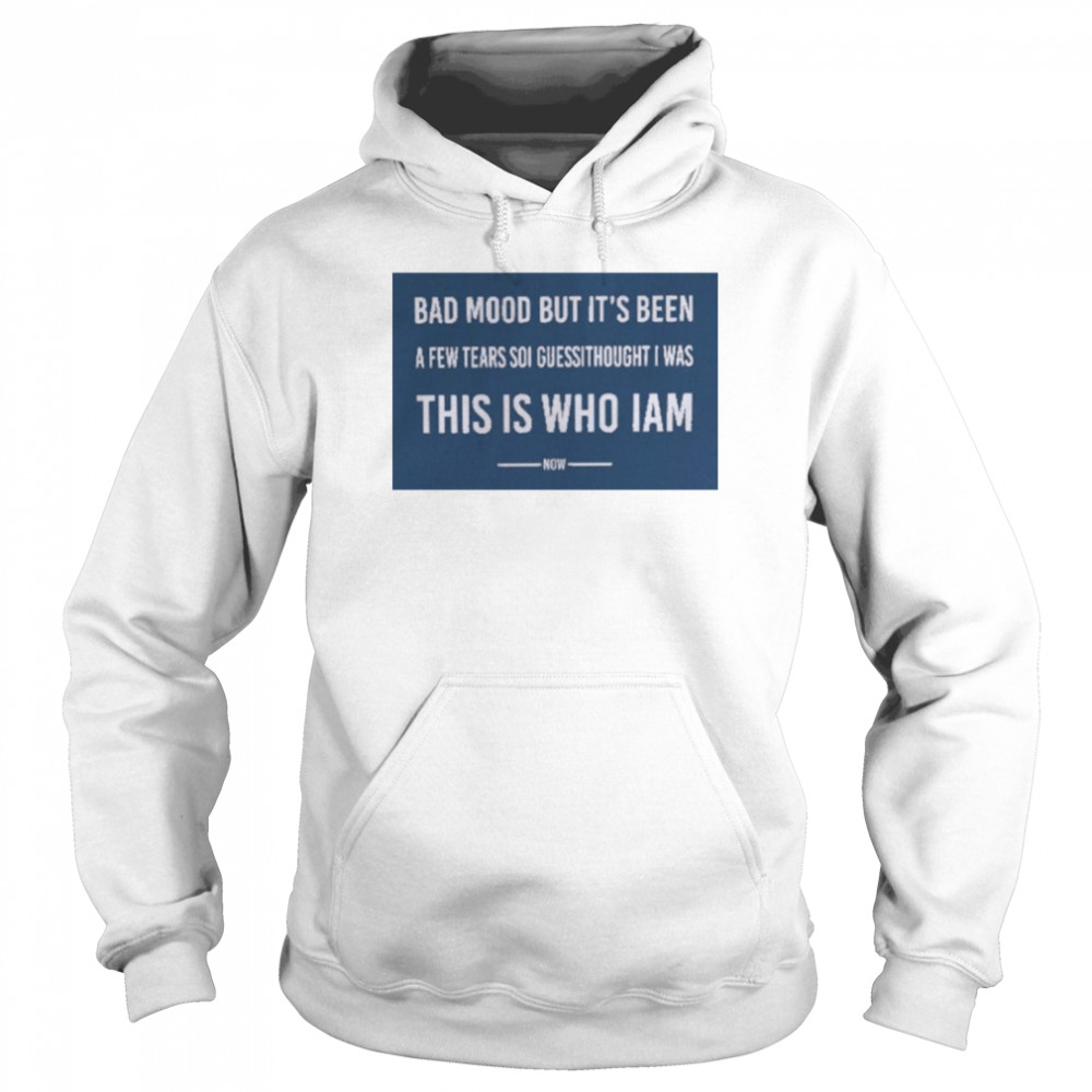 Poorly Translated Bad Mood But It’s Been A Few Tears So I Guess I Thought I Was This Is Who I Am Now T-Shirt Unisex Hoodie