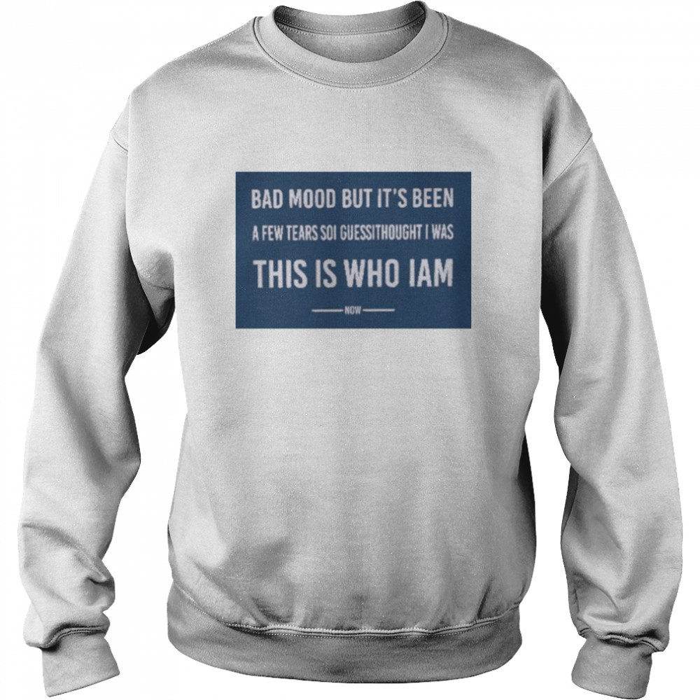 Poorly Translated Bad Mood But It’s Been A Few Tears So I Guess I Thought I Was This Is Who I Am Now T-Shirt Unisex Sweatshirt