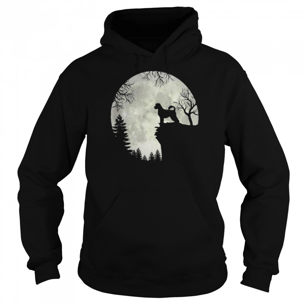 Portuguese Water And Moon Halloween Shirt Unisex Hoodie