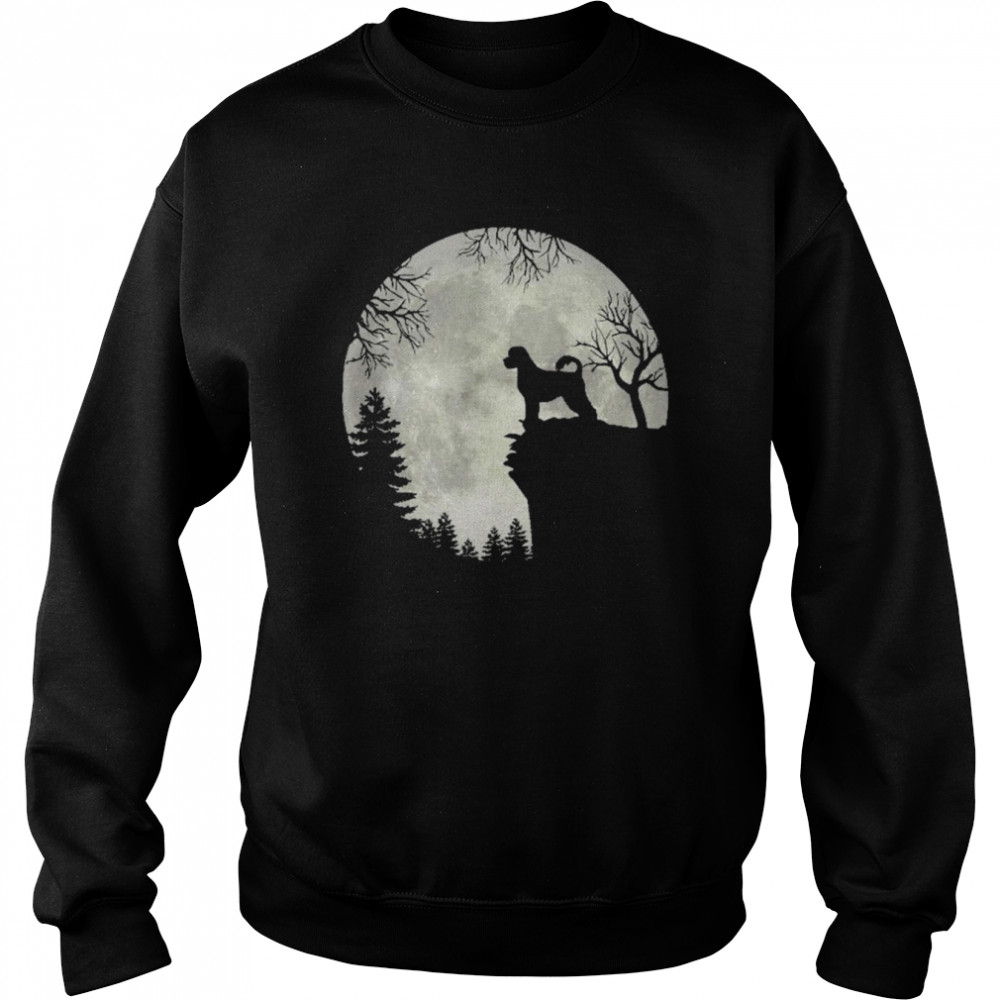 Portuguese Water And Moon Halloween Shirt Unisex Sweatshirt