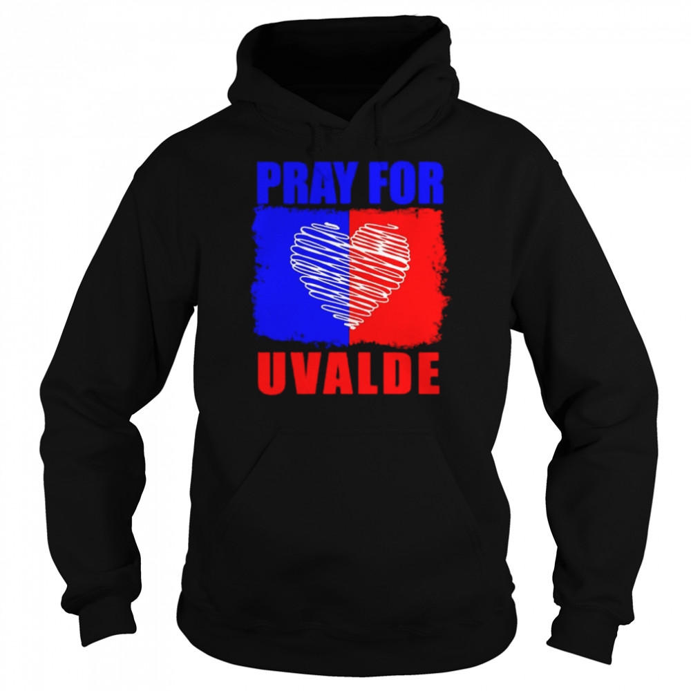 Pray For Uvalde Flag US Shirt Unisex Hoodie