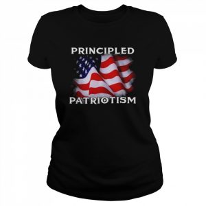 Principled patriotism america flag joe biden’s saying  Classic Women's T-shirt