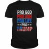 Pro God Pro Gun Pro Life Pro Trump Vote Trump 2024 America Shirt Classic Men's T-shirt