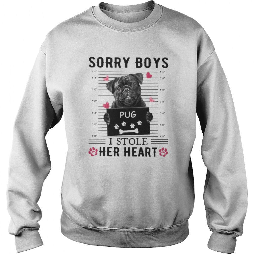 Pug Sorry Boys I Stole Her Heart Shirt Unisex Sweatshirt