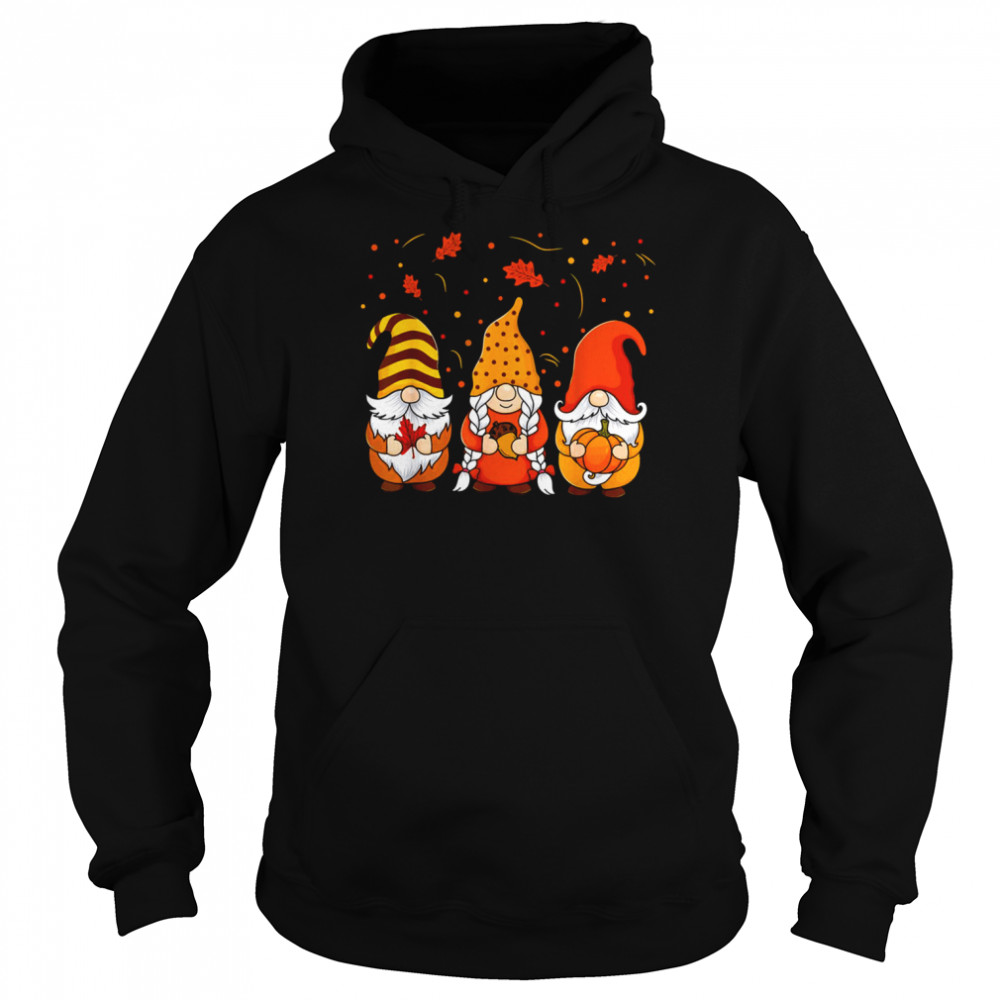 Pumpkin Gnomes Fall Autumn Cute Halloween Thanksgiving  Unisex Hoodie