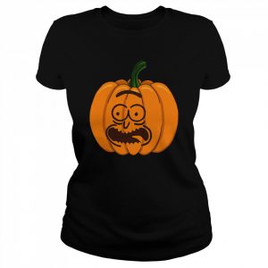 Pumpkin Rick And Morty For Halloween  Classic Women's T-shirt