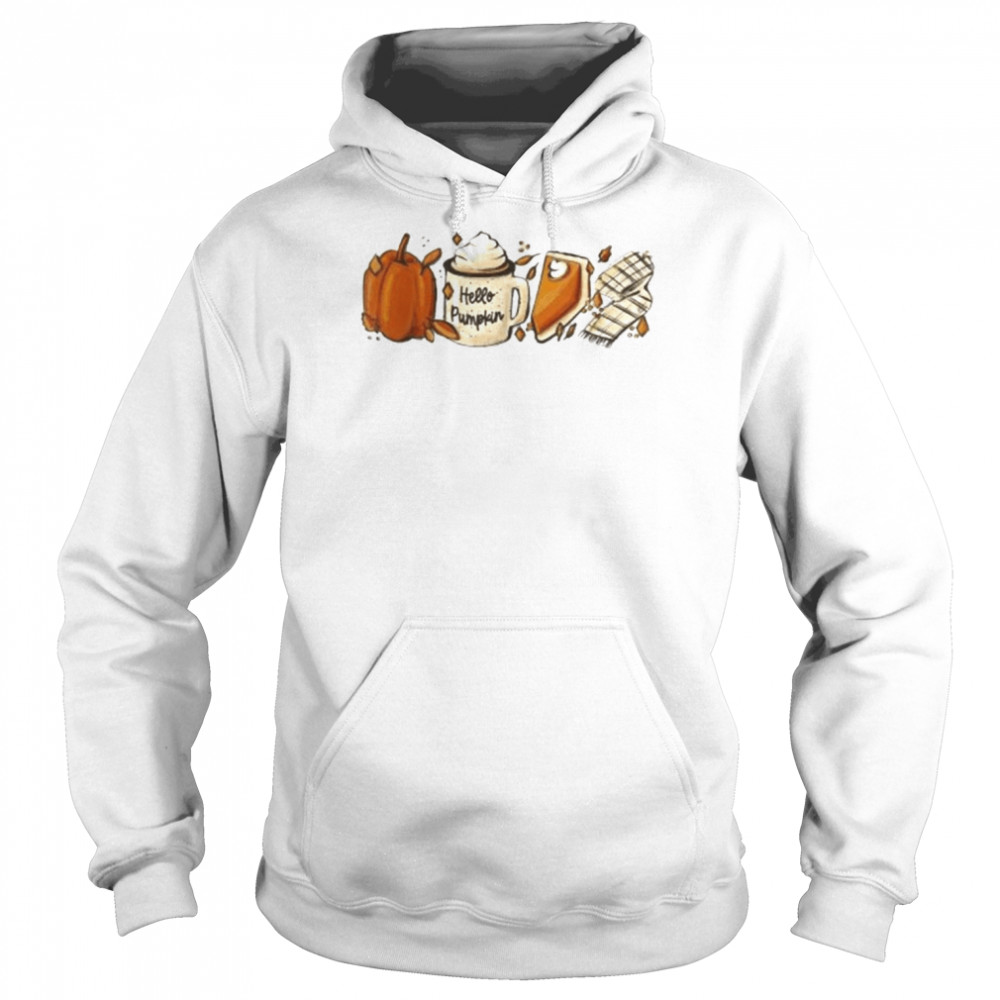 Pumpkin Spice Latte Fall Coffee Lover Halloween Shirt Unisex Hoodie