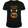 Pumpkin do you know what’s really scary twins Halloween  Classic Men's T-shirt