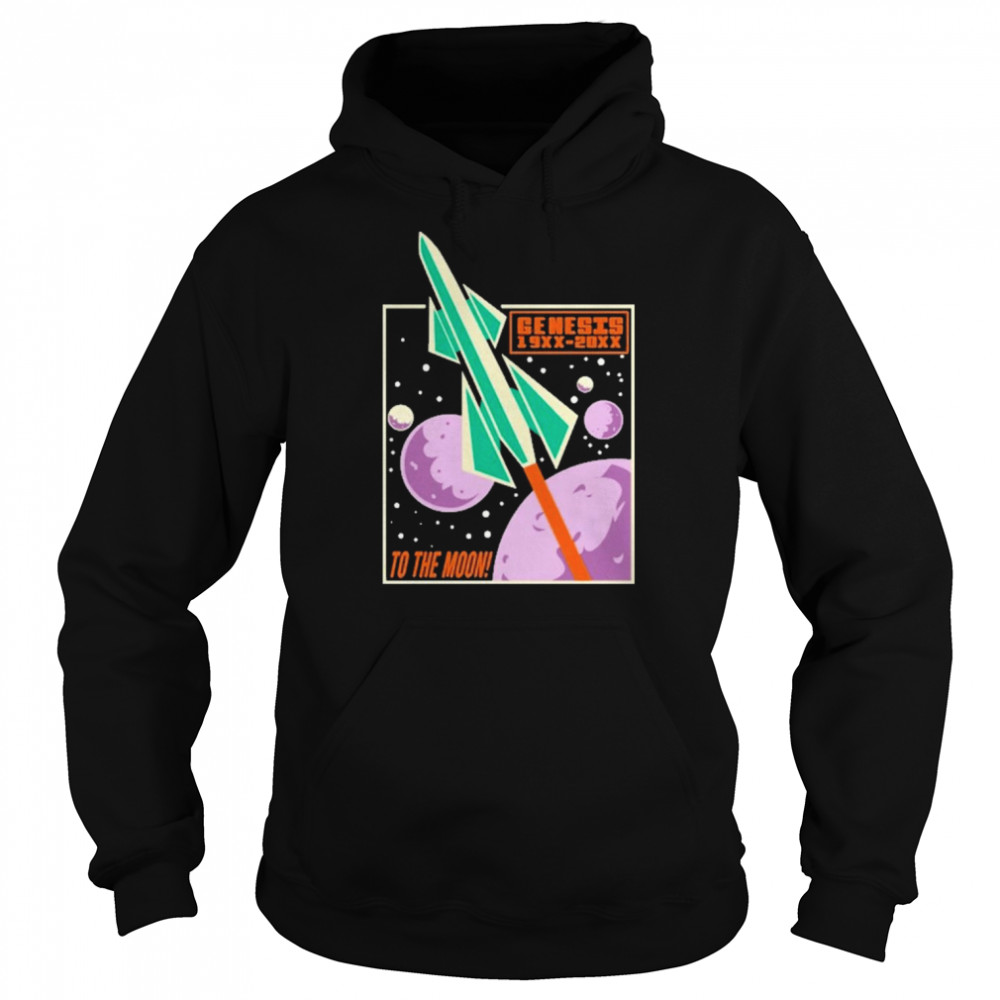 Purpled Genesis To The Moon Shirt Unisex Hoodie