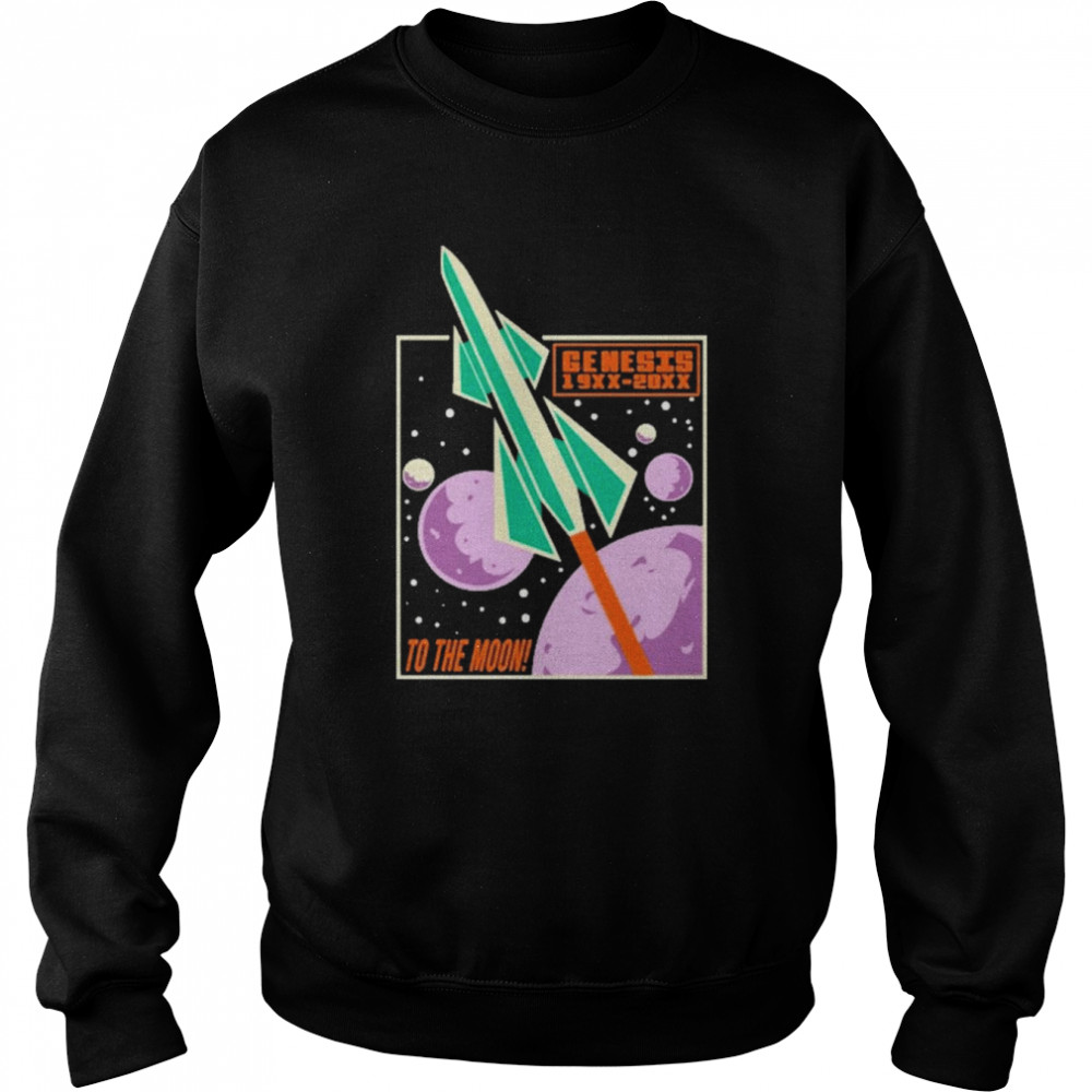 Purpled Genesis To The Moon Shirt Unisex Sweatshirt