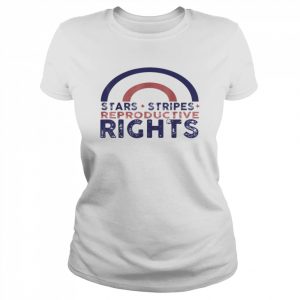 Rainbow Stars Stripes Reproductive Rights 4th Of July Shirt Classic Women's T-shirt