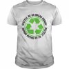 Recycle Become an Organ Donor Organ Donation Black and Green T-Shirt Classic Men's T-shirt