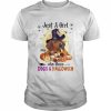 Red Dachshund Just A Girl Who Loves Dogs And Halloween Shirt Classic Men's T-shirt