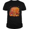 Red Goldendoodle Dog Hollowed Pumpkin Moon Shirt Classic Men's T-shirt