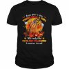 Red Goldendoodle once upon a time there was a Girl who really loved Dogs and Halloween it was me the end  Classic Men's T-shirt