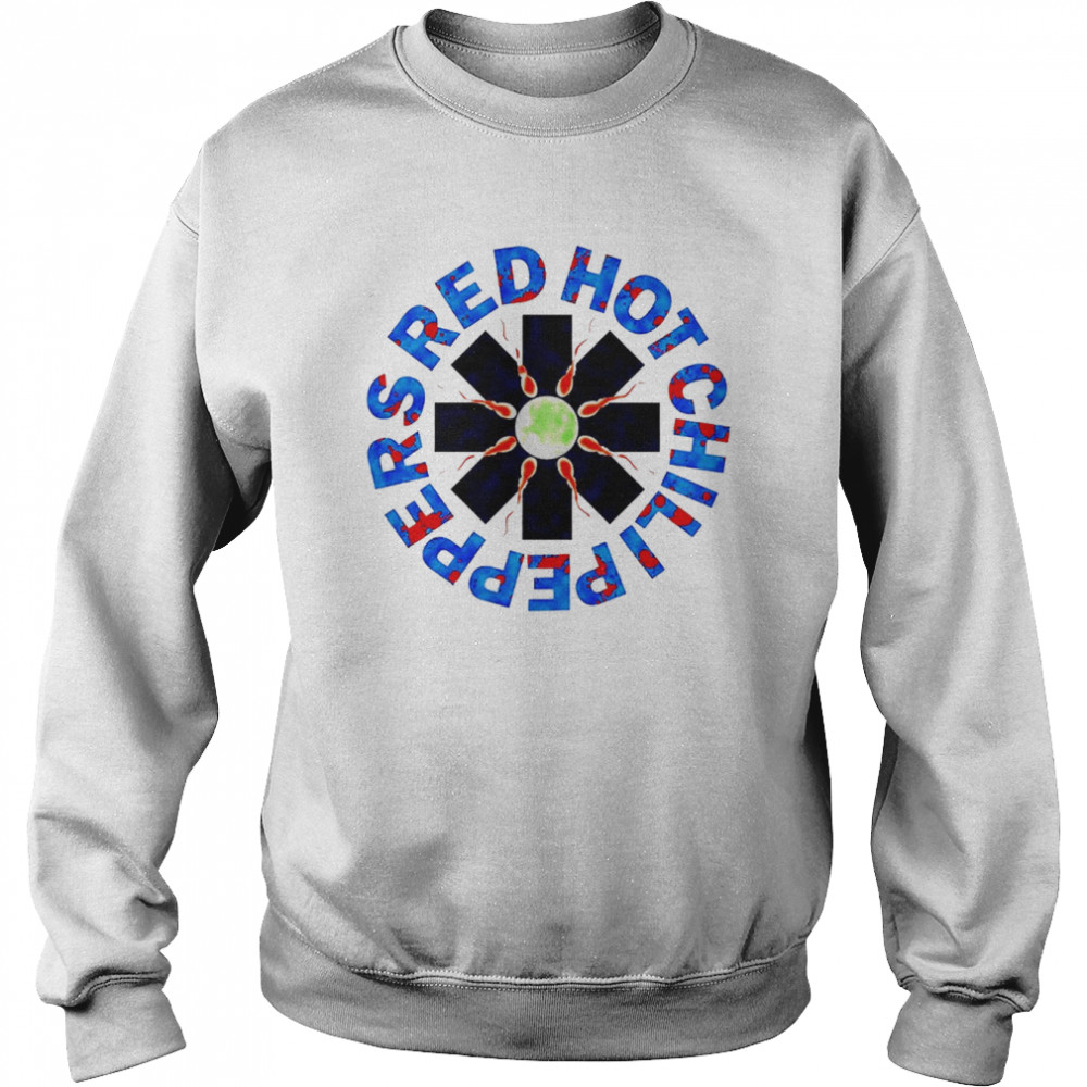 Red Hot Chili Peppers Distressed Outlined Asterisk  Unisex Sweatshirt