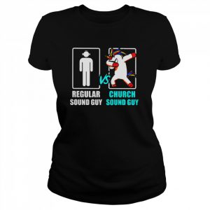 Regular sound guy vs church sound guy unicorn  Classic Women's T-shirt