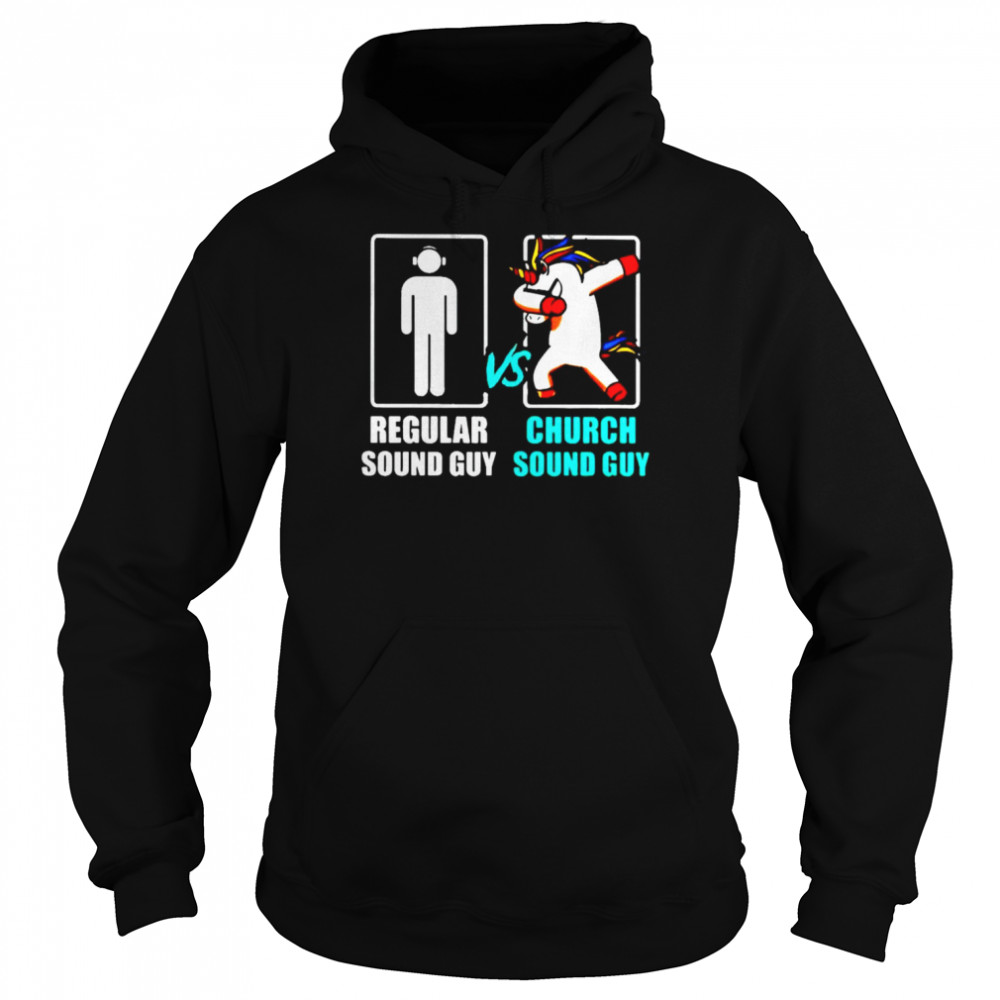 Regular sound guy vs church sound guy unicorn  Unisex Hoodie